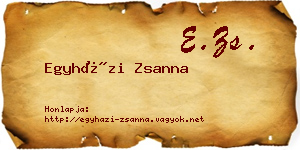 Egyházi Zsanna névjegykártya